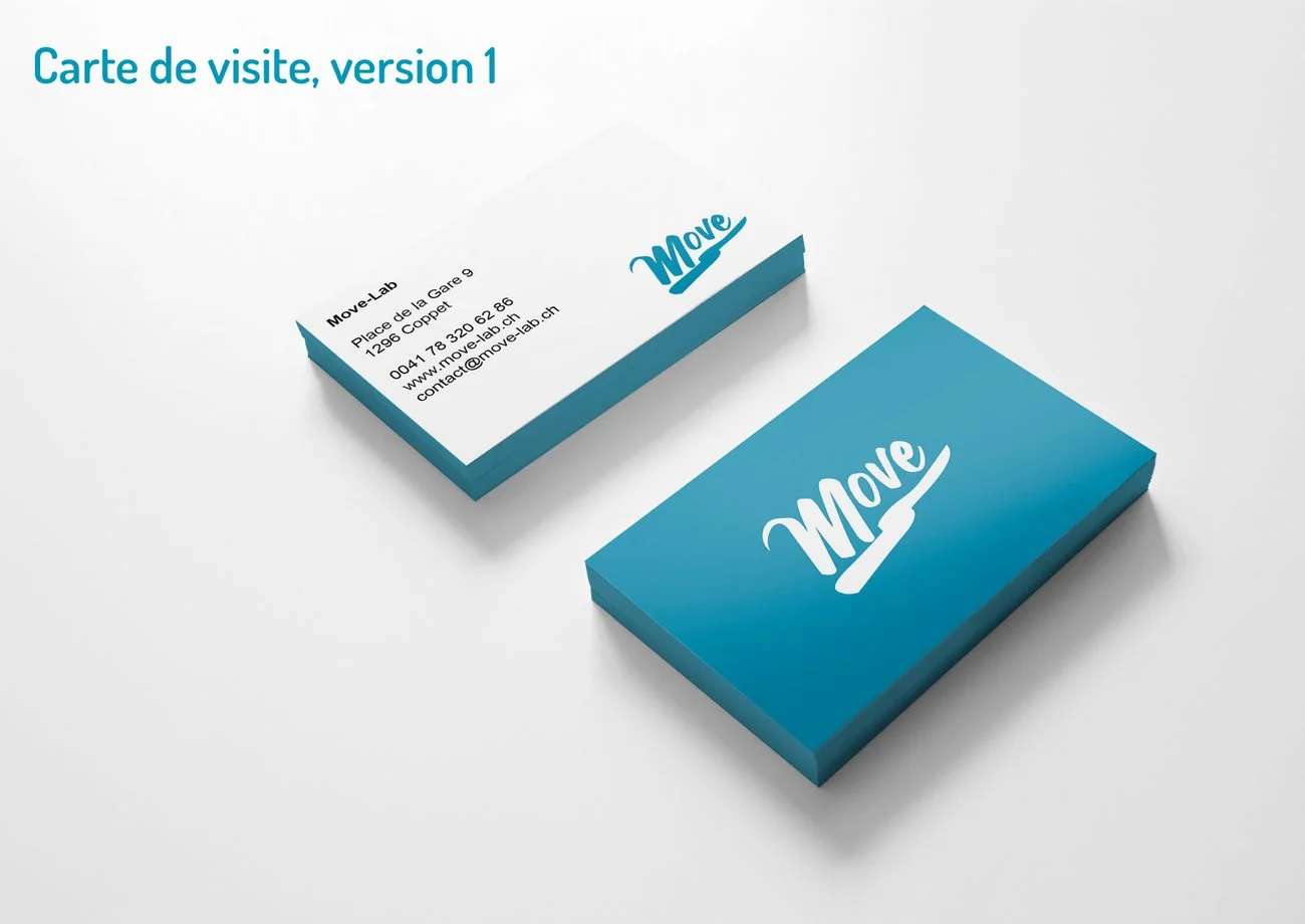 Cartes de visite Move en situation